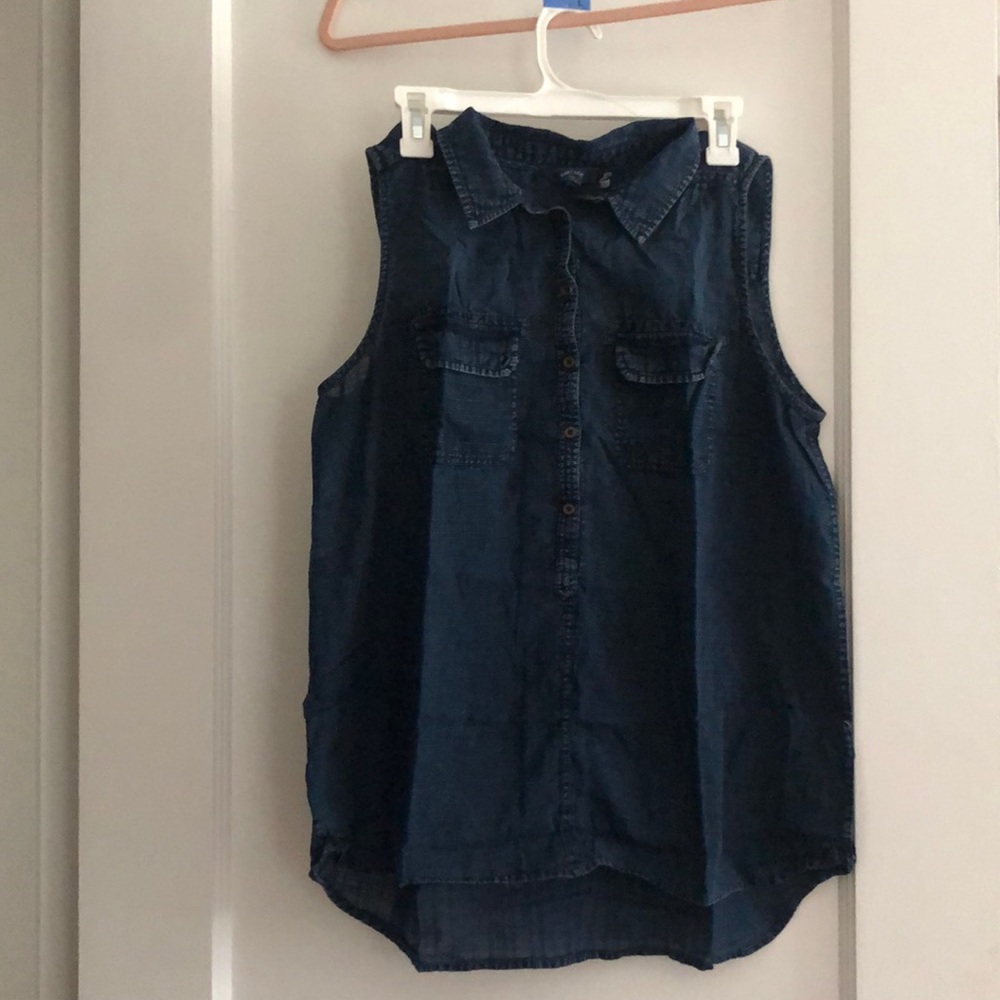Fatface Tunic Length Collared Short Sleeve Top